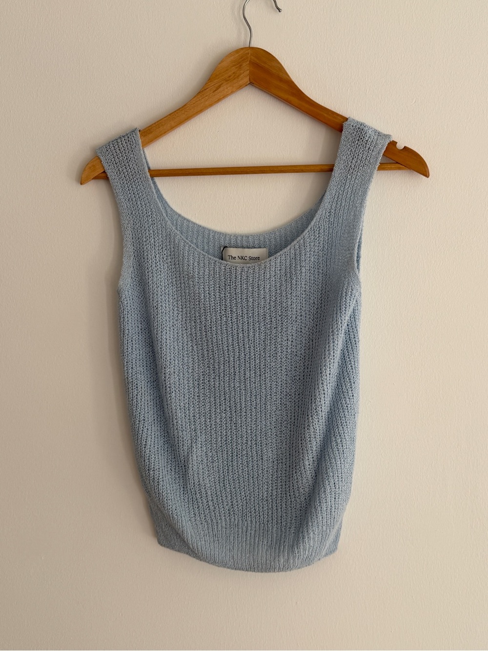 The Nicole Kwon Concept Store Light Blue Knit Tank